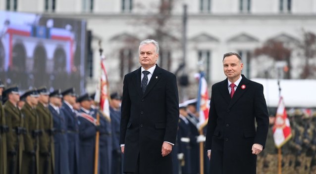 Gitanas Nausėda ir Andrzejus Duda (nuotr. LR Prezidento kanceliarijos / Robertas Dačkus)  