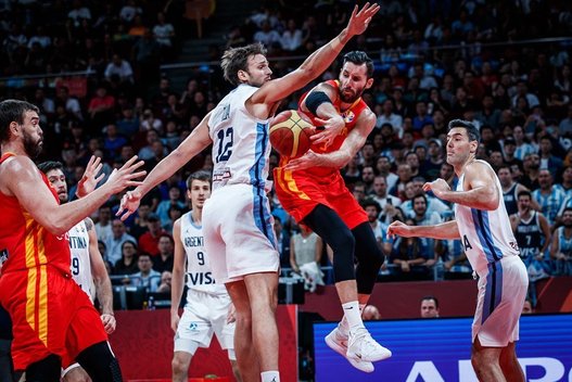 Finalo Argentina-Ispanija akimirka (nuotr. FIBA)