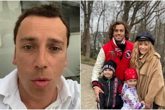 Maksimas Galkinas su šeima (nuotr. Instagram)