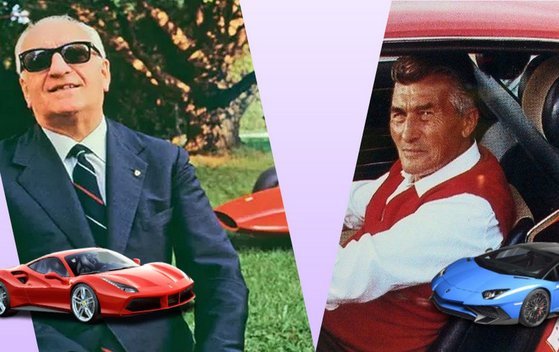 Enzo Ferrari prieš Ferruccio Lamborghini: 15 metų trukusios varžytuvės