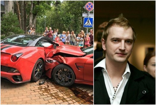 Verslininkas Ugnius Kiguolis pateko į avariją: sumaitotas prabangus automobilis (nuotr. tv3.lt)