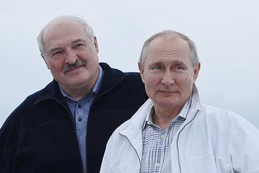 Aleksandras Lukašenka, Vladimiras Putinas (nuotr. SCANPIX)