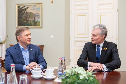 Gitanas Nausėda susitiko su Ramūnu Karbauskiu (Irmantas Gelūnas/Fotobankas)