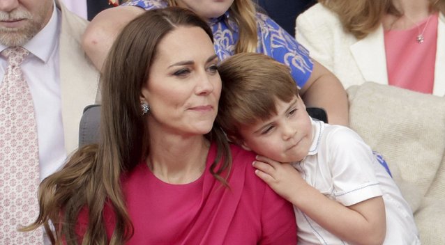 Velso princesė Kate Middleton ir princas Louisas (nuotr. SCANPIX)