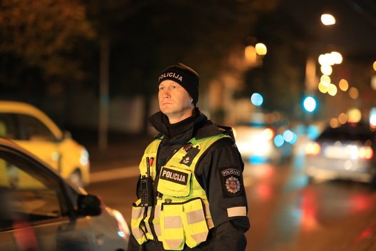 Policijos pareigūnas (nuotr. Broniaus Jablonsko)