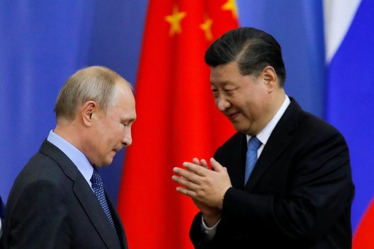 Vladimiras Putinas, Xi Jinpingas (nuotr. SCANPIX)