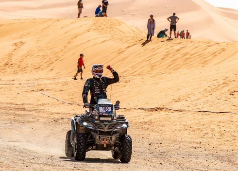 Paskutinį Maroko ralio greičio ruožą įveikę „CFMOTO Thunder Racing Team“ komandos nariai: „Tai buvo vienas lengviausių ralio ruožų“