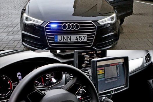 policijos nežymėtas automobilis „Audi A6 Quattro“  