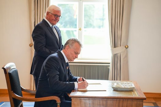 Gitanas Nausėda susitiko su Vokietijos prezidentu (nuotr. Roberto Dačkaus)