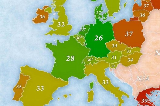Europiečiai pagal darbo valandų skaičių per savaitę (jacubmarian.com)  