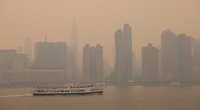 Kanados gaisrai Niujorką apgaubė apokaliptine migla (nuotr. SCANPIX)
