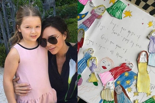 Victoria Beckham su dukra Harper (nuotr. Instagram)