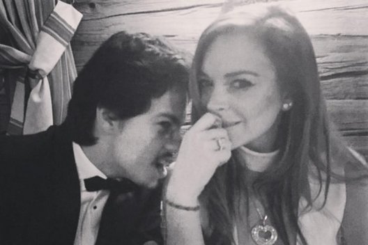 Lindsay Lohan ir Jegoras Tarabasovas (nuotr. Instagram)