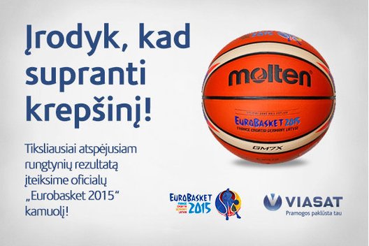 Oficialus “Eurobasket 2015“ kamuolys (nuotr. TV3)