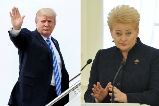 Donaldas Trumpas ir Dalia Grybauskaitė (TV3 koliažas)  