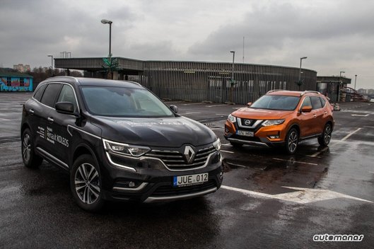 „Renault Koleos“ ir „Nissan X-Trail“ palyginamasis testas: Panašūs, bet ir tuo pačiu skirtingi