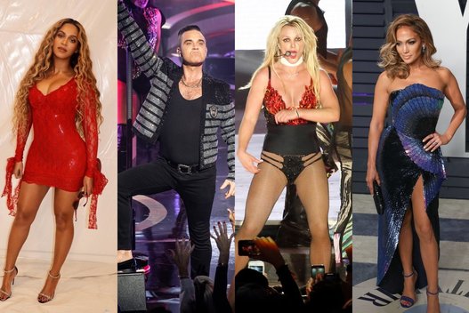 Beyonce, Robbie Williams, Britney Spears, Jennifer Lopez (nuotr. Vida Press)