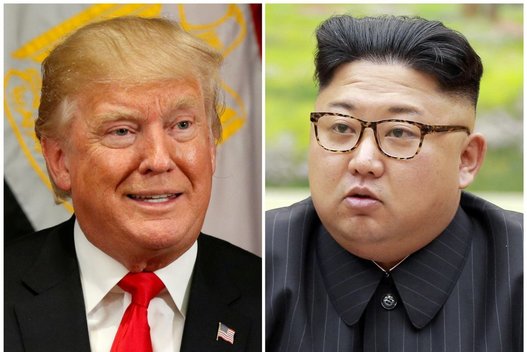 Donaldas Trumpas ir Kim Jong Unas (nuotr. SCANPIX)