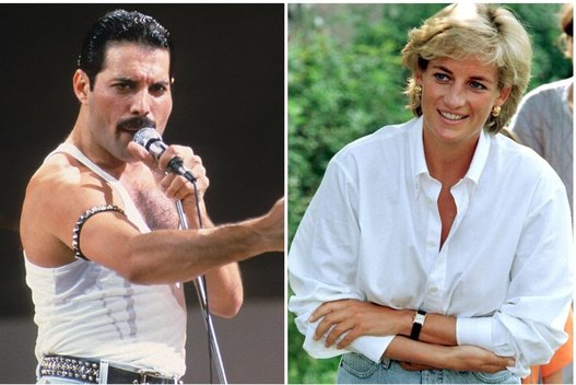 Freddie Mercury ir princesė Diana (tv3.lt fotomontažas)