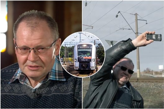 Vieviškio Petro drąsa užkirto kelią nelaimei: šoko ant bėgių stabdyti traukinio (tv3.lt fotomontažas)