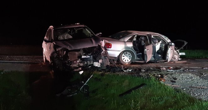 Per neblaivaus vairuotojo sukeltą avariją Prienų rajone sužeisti 7 žmonės, iš jų du vaikai