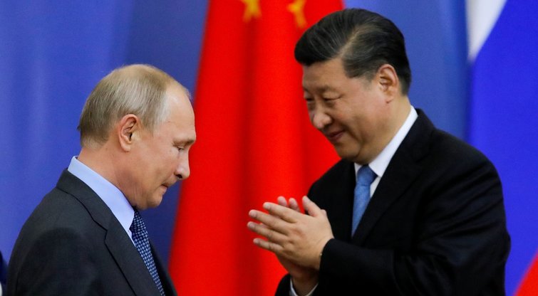 Vladimiras Putinas, Xi Jinpingas (nuotr. SCANPIX)