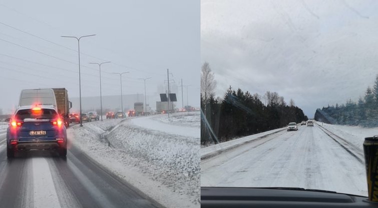 Žiemos iššūkiai vairuotojams (nuotr. facebook.com)