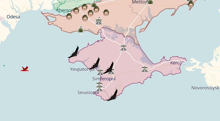 Bepiločiai atakavo karinį dalinį Kryme, pranešama apie sprogimą (nuotr. Gamintojo)