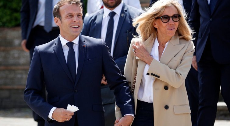 Emmanuelis Macronas ir Brigitte Macron (nuotr. SCANPIX)