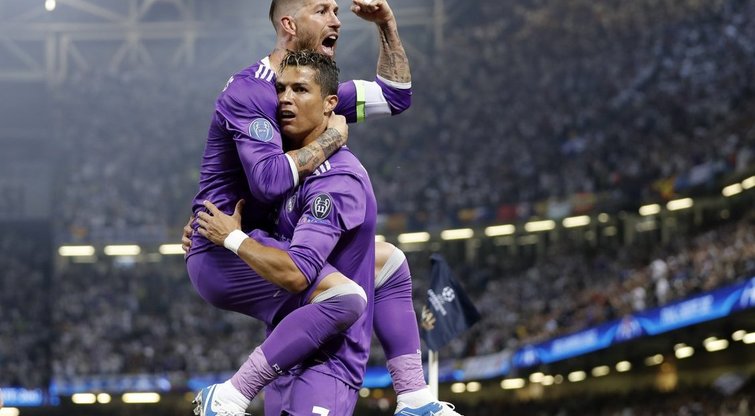 Sergio Ramosas ir Cristiano Ronaldo (nuotr. SCANPIX)