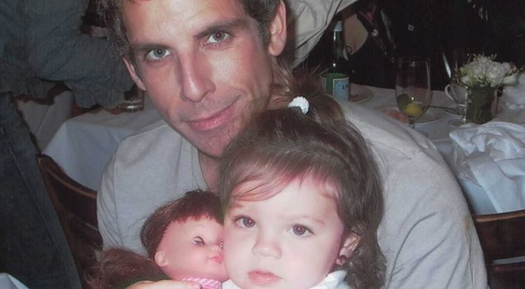 Benas Stilleris su dukra Ella Olivia Stiller (nuotr. Vida Press)