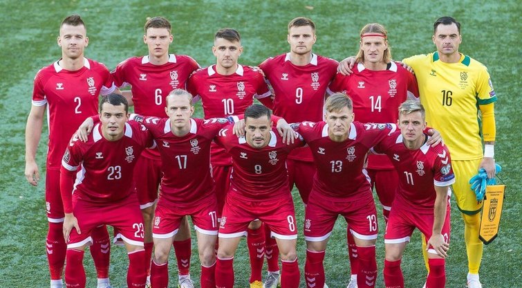 Lietuvos futbolo rinktinė. (nuotr. Elvio Žaldario)