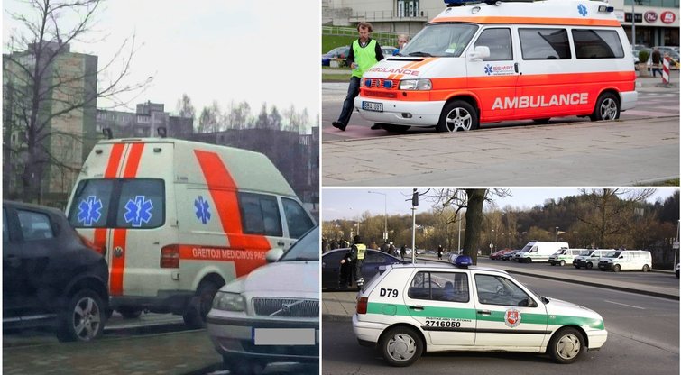 Lietuvoje nusipirkti greitosios ar policijos automobilį gali bet kas (TV3 koliažas)  