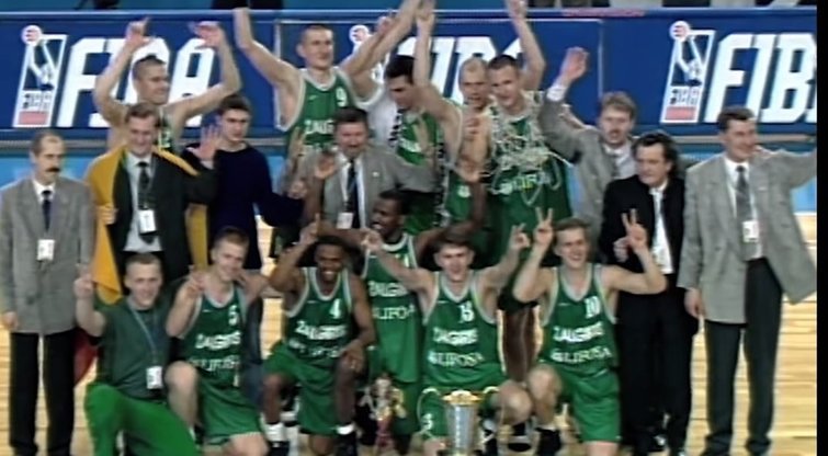 „Žalgiris“ Miunchene 1999 m. tapo Eurolygos čempionu (nuotr. YouTube)
