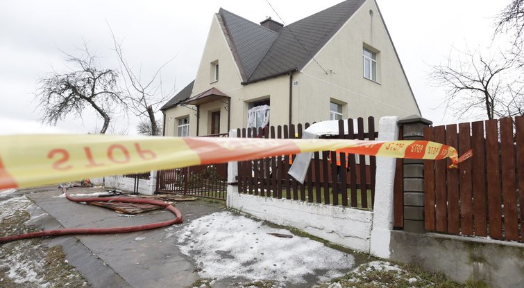Vilniuje nuo sprogimo sugriuvo namas nuotr. Broniaus Jablonsko