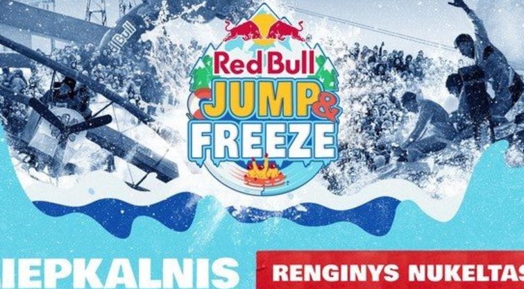 Red Bull Jump&Freeze renginys perkeliamas į kitus metus  