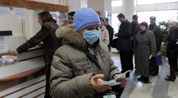 Minskas, 2009-ieji, gripo epidemija (nuotr. SCANPIX)