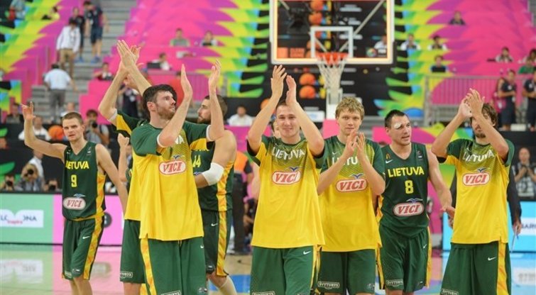 Lietuvos vyrų krepšinio rinktinė 2014-ųjų pasaulio čempionate (nuotr. FIBA)