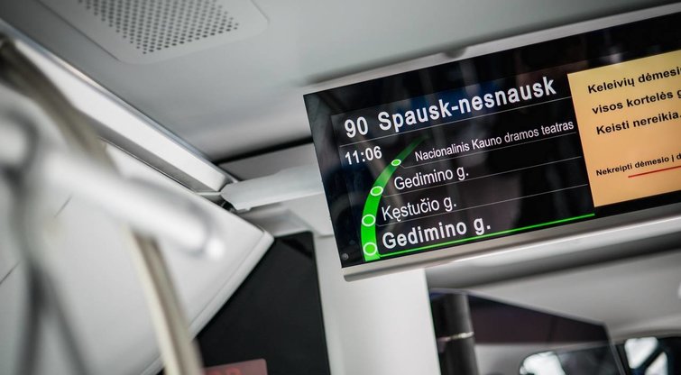 Kauno viešajame transporte startavo naujovės – sustojimai „pagal pareikalavimą“