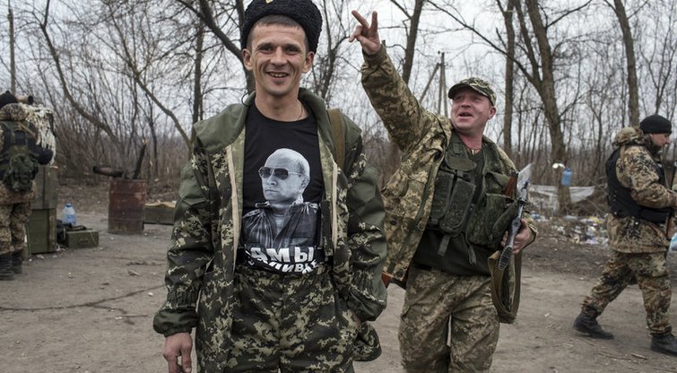 Prorusiški separatistai Ukrainoje (nuotr. SCANPIX)