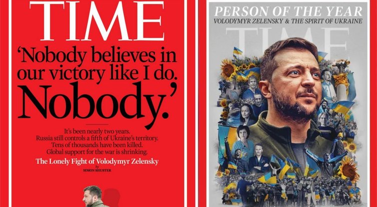 „Vieniša Zelenskio kova“: „Time“ viršelyje vėl pasirodęs Ukrainos prezidentas prabilo apie iškilusias problemas (nuotr. Gamintojo)