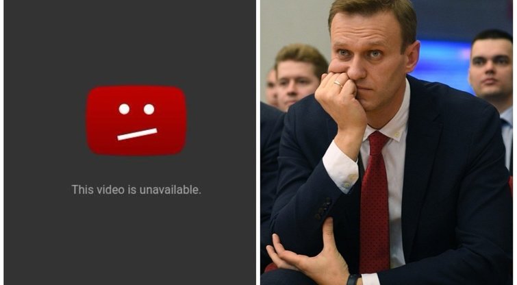 A. Navalnas kaltina „YouTube“ pataikavimu Kremliaus interesams (nuotr. YouTube)