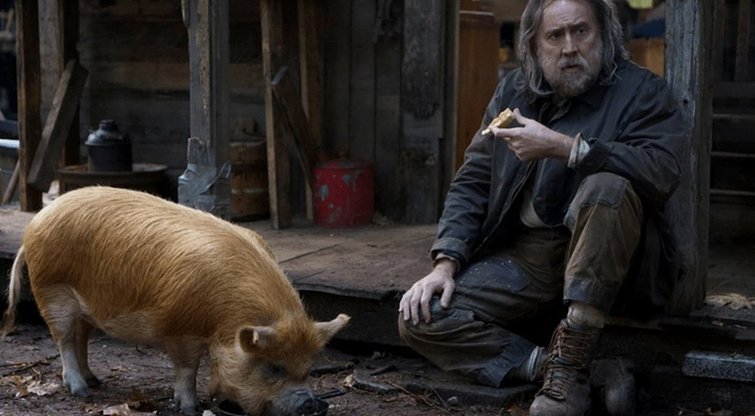 Alex Wolff atskleidė savo nemaloniausią sceną su Nicolas Cage trileryje „Kiaulė“  