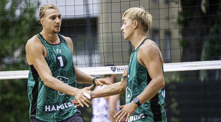 Patrikas Stankevičius ir Audrius Knašas. (Volleyball world nuotr.)  