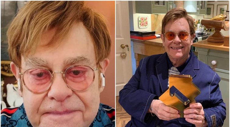 75-erių Eltono Johno sveikata kelią nerimą: pastebėtas neįgaliojo vežimėlyje (nuotr. Instagram)