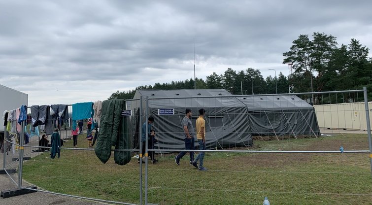 Druskininkų užkardos migrantų stovykla (nuotr. tv3.lt)