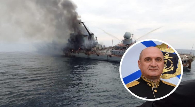 Nuskendus kreiseriui „Moskva“, dingo ir Rusijos Juodosios jūros laivyno vadas (nuotr. Telegram)