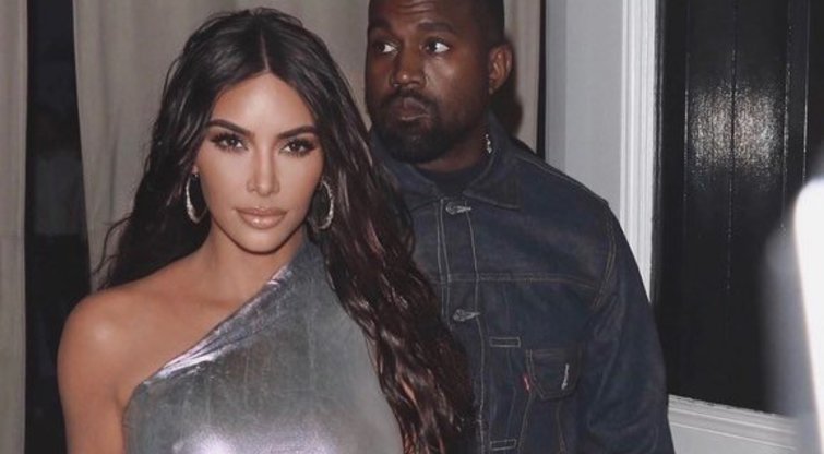 Kim Kardashian ir Kanye West (nuotr. Instagram)