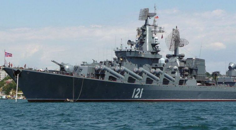 Ukraina: pamuštas Rusijos laivyno pasididžiavimas, kreiseris „Moskva“ (nuotr. Gamintojo)