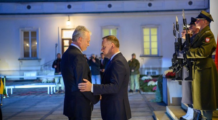Gitanas Nausėda ir Lenkijos prezidentas  